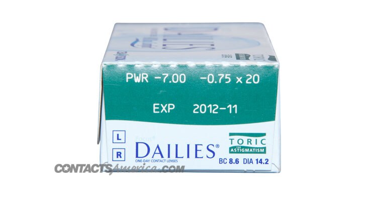 Focus Dailies Toric 30PK Rx
