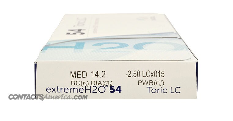 Extreme H2O 54% Toric Rx